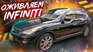 Крашу  Infiniti в гараже в зеркало .Полировка кузова . Возвращаю машине прежний вид #перекуп