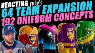 NHL 64 Team Expansion 192 Uniform Concepts!