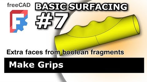 Basis FreeCAD-surfacing: vingergrepen en parametrische vaste lichamen maken van oppervlakken