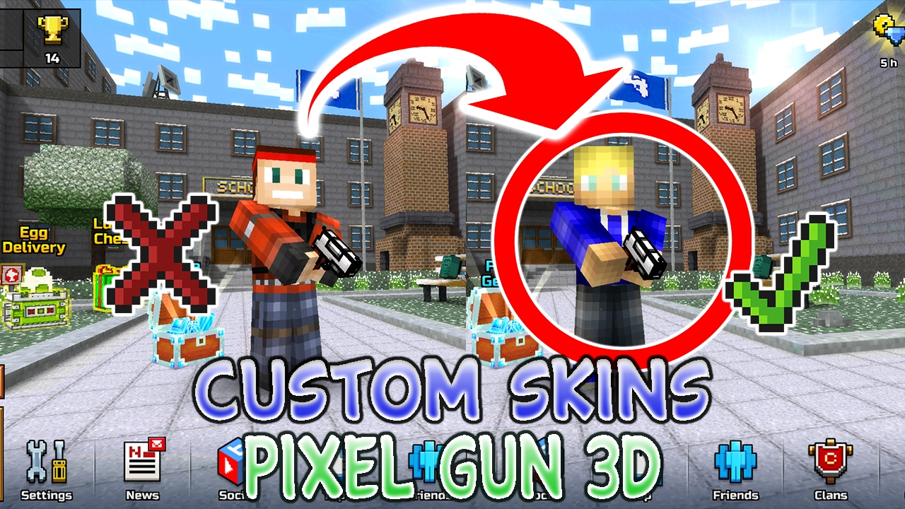 pixel gun 3d skins ios