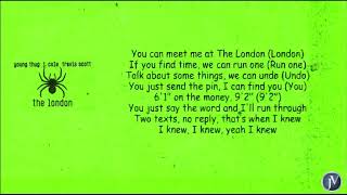Young Thug ft J Cole  Travis Scott  The London  LYRICS ENGLISH