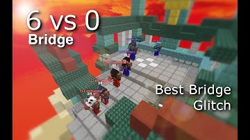 6 vs 0 Bridge (Best Hypixel Glitch Ever) #shorts