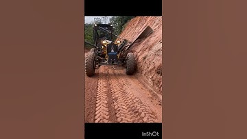 motor Grader Cutting slope protection