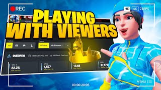 📸🔴Fortnite #1 Unreal Zero Build PLAYING with SUBSCRIBERS 🎯🎮