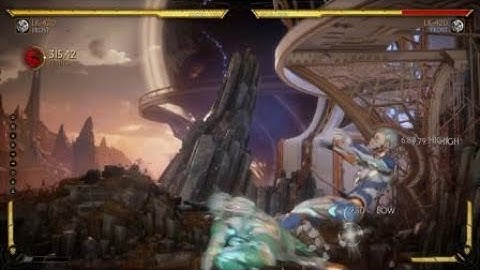 MK11 custom Frost: microburst/ice auger/overload corner combo