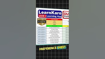 Preference Sheet Problem Solved!🥳🔥 #shorts