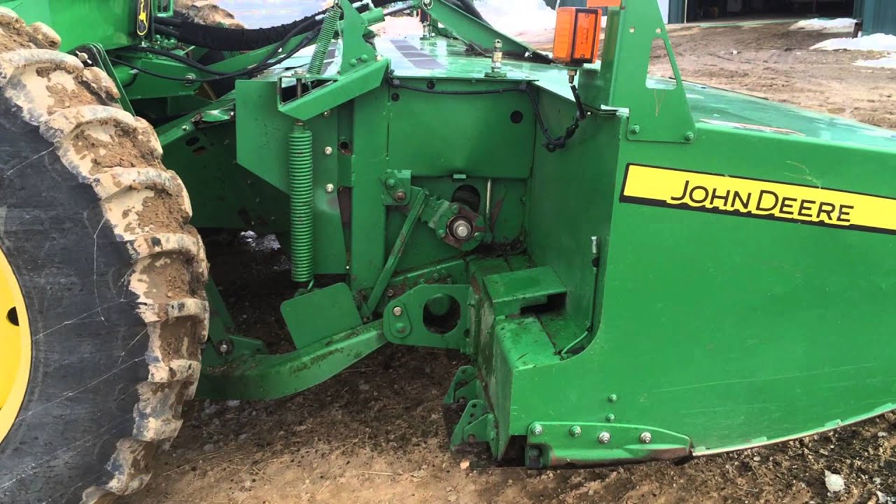 John Deere R450 Swather ~ www.bigiron.com - YouTube