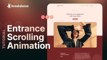 Website Entrance Animation with WordPress Breakdance Builder