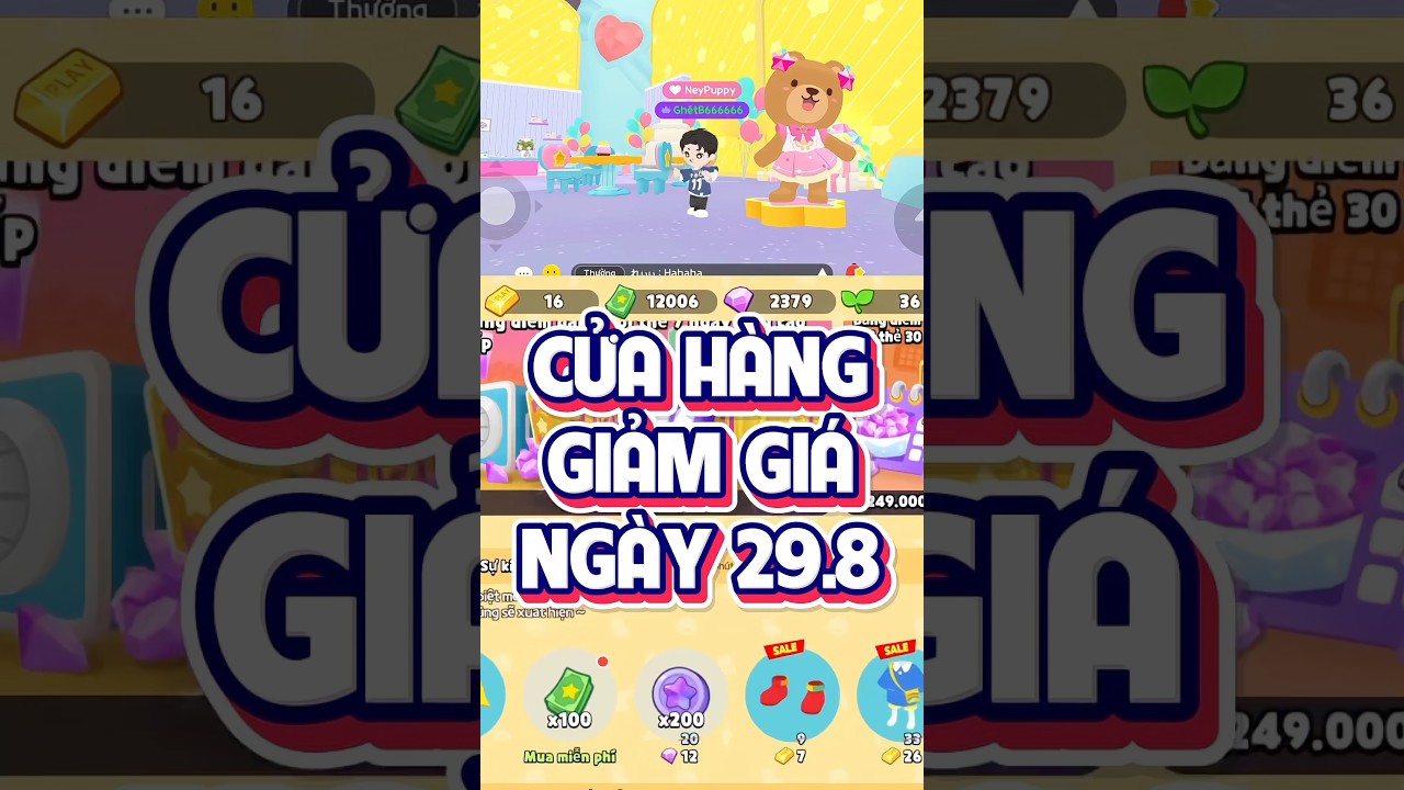Cửa hàng giảm giá ngày 29.8 