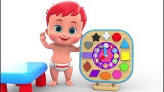 Learn shapes for kids | Baby having fun with shapes and arranging them in an order