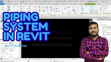 PIPING SYSTEM | REVIT | AUTODESK | REVIT | HINDI TUTORIAL |