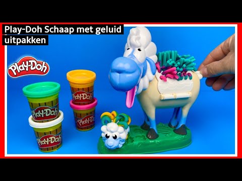 Play Doh Animal Crew Schaapje Scheren Klei Speelset uitpakken