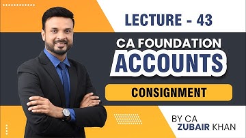 CA Foundation Principles and Practice of Accounting Classes | Lecture 43 | CA Zubair Khan
