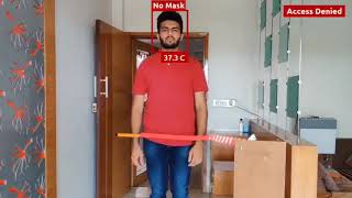 Deep Learning based mask detection.Infrared temperature measurement | SofTeCode #shorts screenshot 5