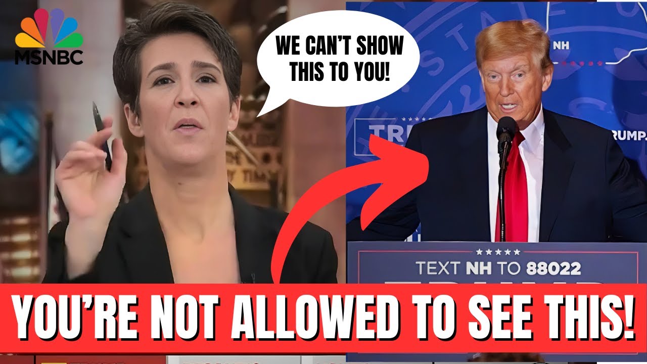 MSNBC's Rachel Maddow: You're Not Allowed To See This [Hey Rachel, IT'S NOT your CALL