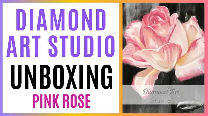 UNBOXING Diamond Art Studio | "Pink Rose" By Vicki...