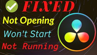 Davinci resolve 16 not running / opening | Solved | Crashing at startup. Does not show. 2020