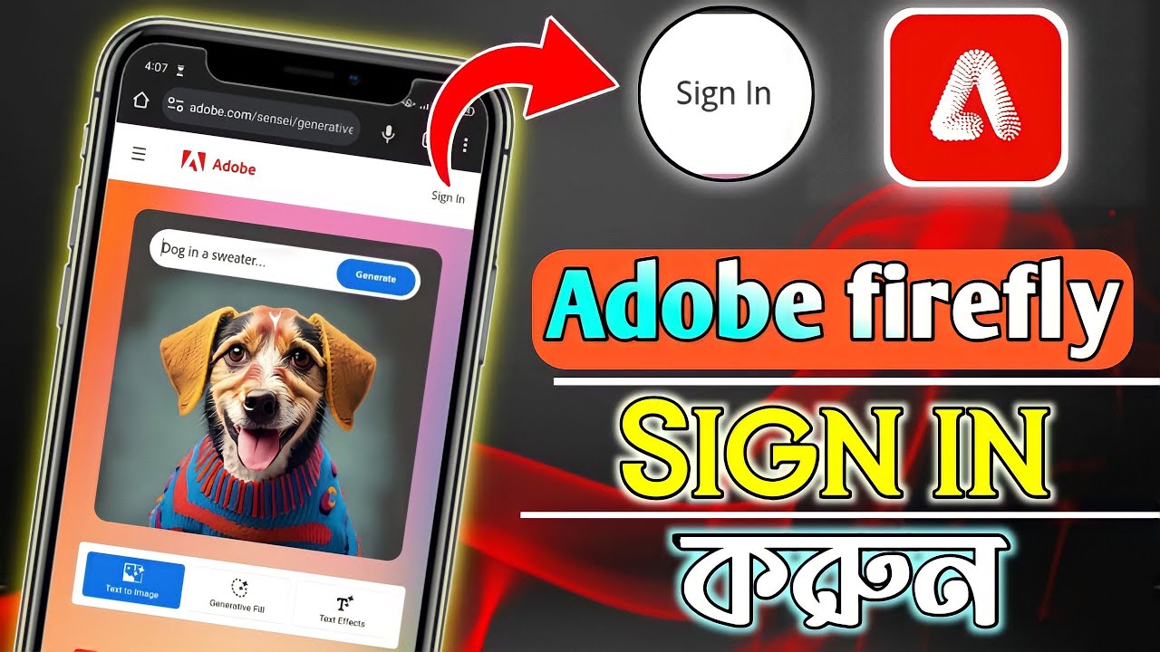 Adobe Firefly Sign in করুন | কিভাবে এডোবি ফায়ার ফ্লাইই সাইন ইন করবেন ...