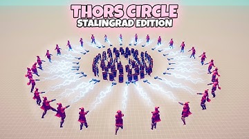 THORS (STALINGRAD EDITION) CIRCLE VS EVERY FACTION | TABS MODDED GAMEPLAY