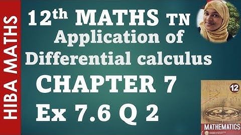 12th maths chapter 7 exercise 7.6 question 2 tn syllabus hiba maths