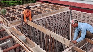 How To Build Traditional Premixed Concrete Precision Roof - New Style Roof Construction