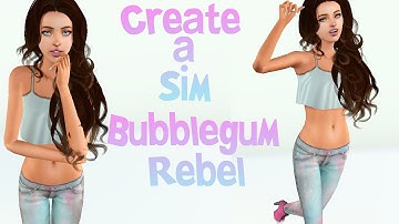 Sims 3: Create A Sim - Bubblegum Rebel (Natalia Shields)