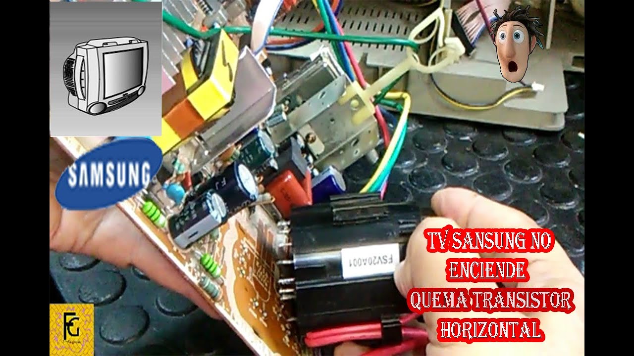 🤓🤖👍  TV Samsung quema Transistor Horizontal )  (  solucionado )🤓🤖👍
