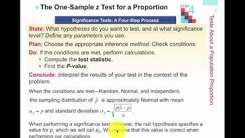Significance Testing for Proportions, Part 1