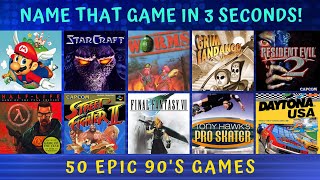 You Have 3 Seconds to Guess the 90s Video Game | 50 Retro Video Games Trivia | 90s Nostalgia screenshot 2