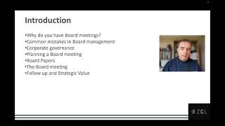 Introduction to Mastering the Boardroom course