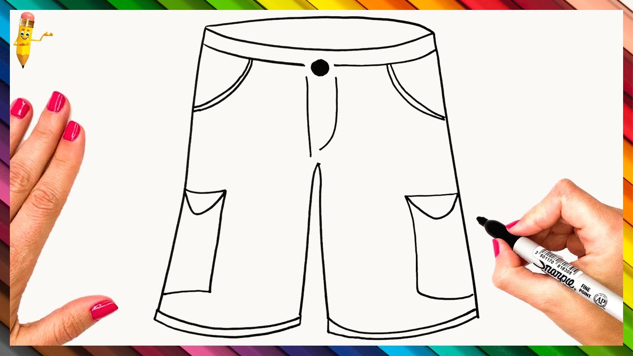 shorts easy drawing