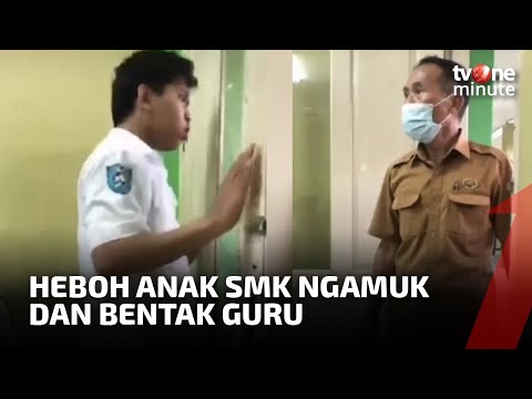 Miris! Siswa SMK Bentak Guru di Dalam Kelas | tvOne Minute