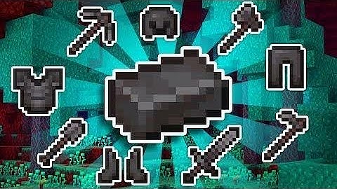 How To Make Netherite Armour and Tools in Minecraft PE [1.16]
