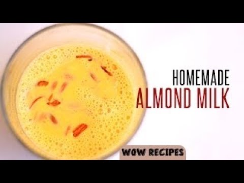 Badam Milk Drink for Weight Loss   Quick Almond Milk in 2 Minutes   Healthy Recipes   WOW Recipes