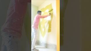 New wall painting 🎨🖌️🎨 #paintingvideo #shortvideo #trending #viralvideo