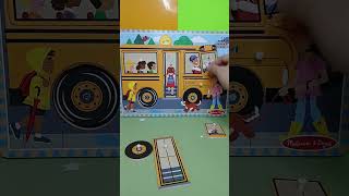 Fun wooden bus puzzle