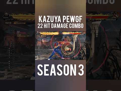 Kazuya Pewgf 22 Hit Max Damage Combo #tekken8season3 #season3kazuya