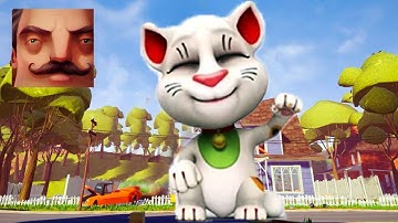 Hello Neighbor - My New Neighbor My Talking Tom Maneki Neko Act 2 Hole Gameplay Walkthrough