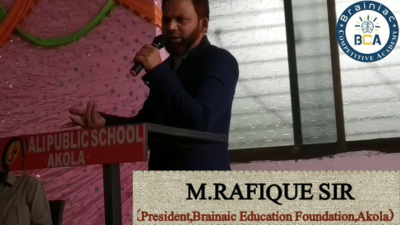 Master Rafique Sab M.Rafique Sir Delivering Speech on UPSC foundation classes..Watch Full ...