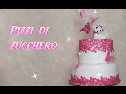 Come fare dei pizzi di zucchero - How to make edible sugar laces