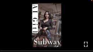 AI ART LOOKBOOK 4K VIDEO It's too hot in the subway 2 Part 1 #aiart #art