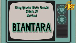 MATERI BIANTARA SUNDA KELAS XI SMA/MA/SMK