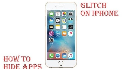 The glitch or to hide apps on IOS 9.3.4 or iOS 10 on iPhone 6s NO JAILBREAK