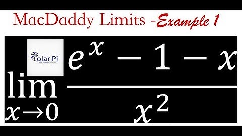 [Limits Using Maclaurin Series] - lim x goes to 0 (e^x-1-x)/x^2