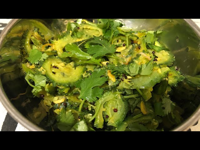 Simple u0026 Quick karela recipe, Steamed karela class=