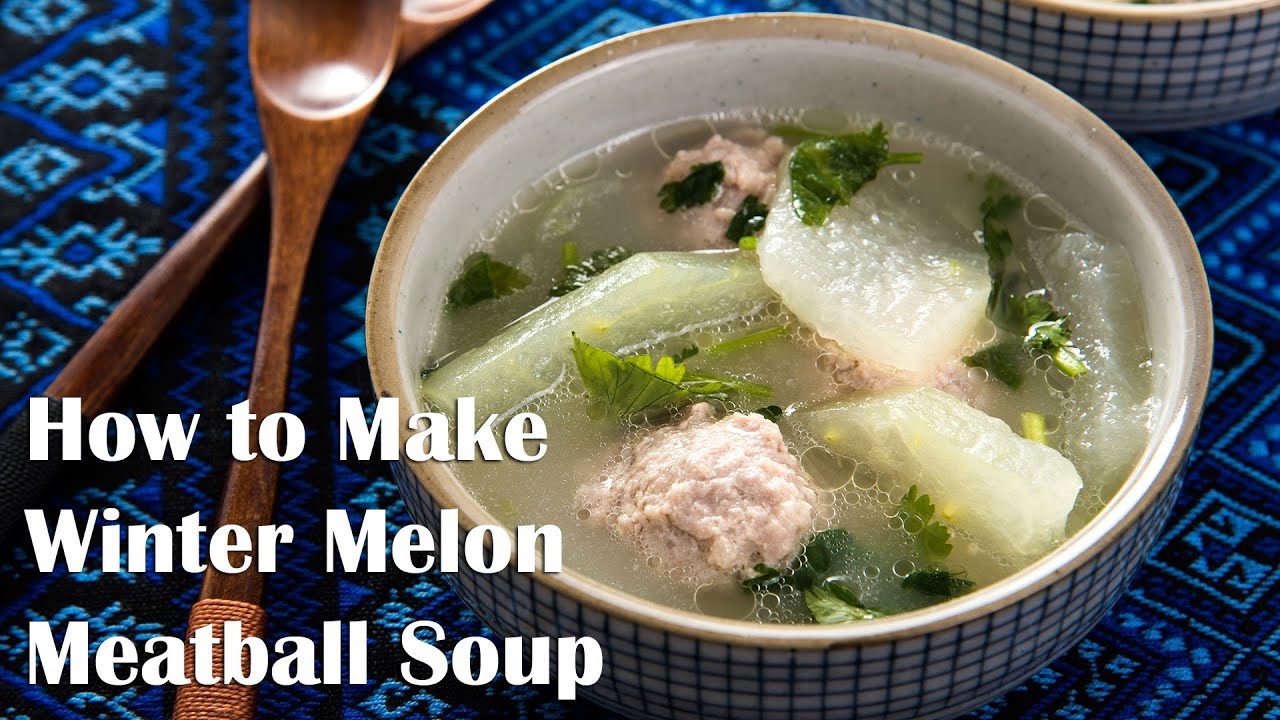 Winter Melon Meatball Soup 冬瓜丸子汤 (recipe) | Omnivore