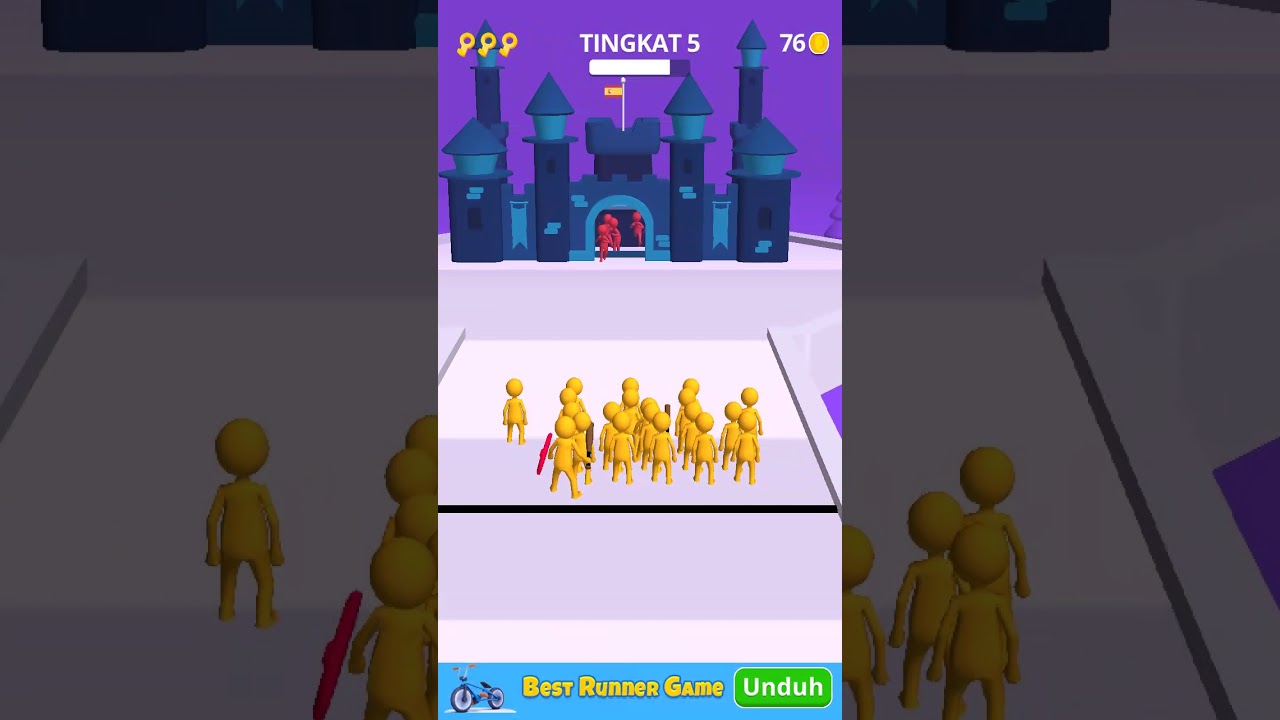 Join Clash 3D gameplay level 5 (Android, iOS)