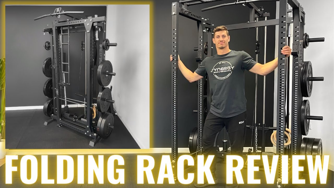 Penge gummi dug Demokratisk parti Freestanding FOLDING SQUAT RACK Review for Home Gym - YouTube