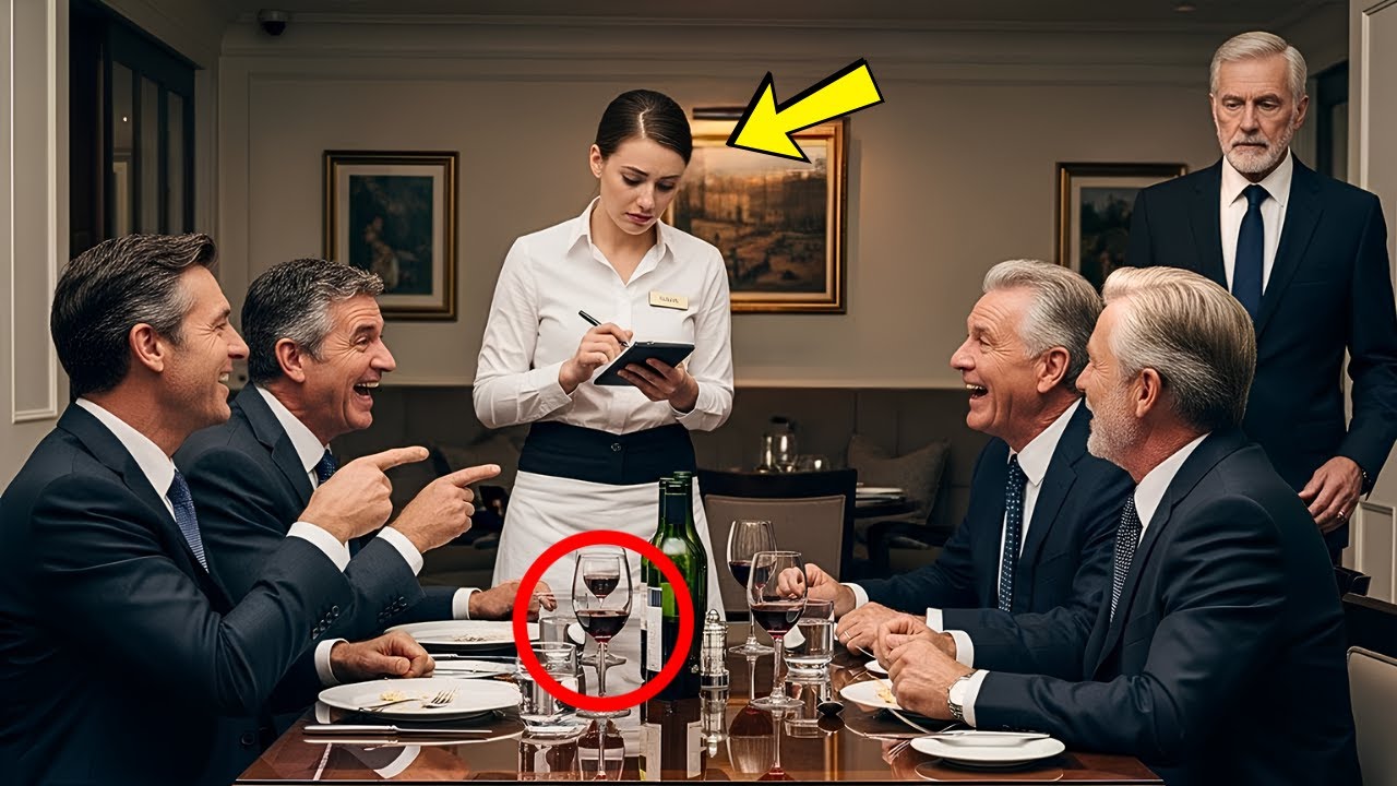 Vier reiche Männer lachten über die arme Kellnerin – bis der Milliardär auftauchte