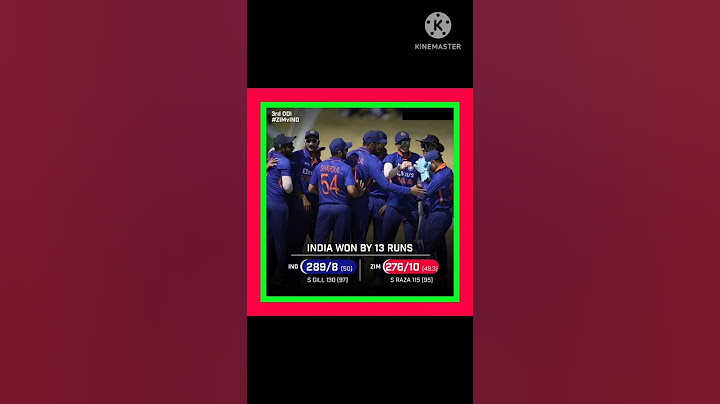 India vs Zimbabwe 3rd Odi match summary India win by 13 Runs